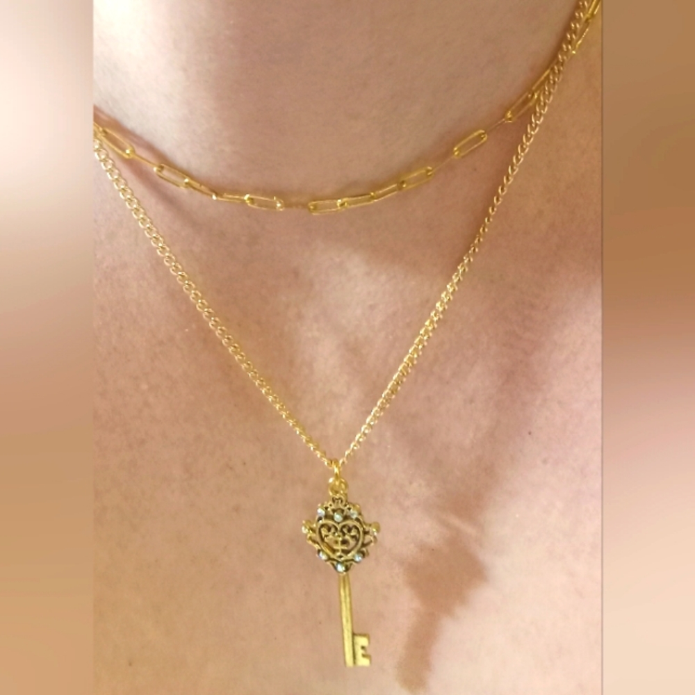 Handmade double strand necklace